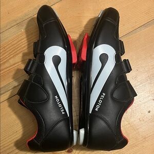 Peloton Black and Red Cycling Shoes